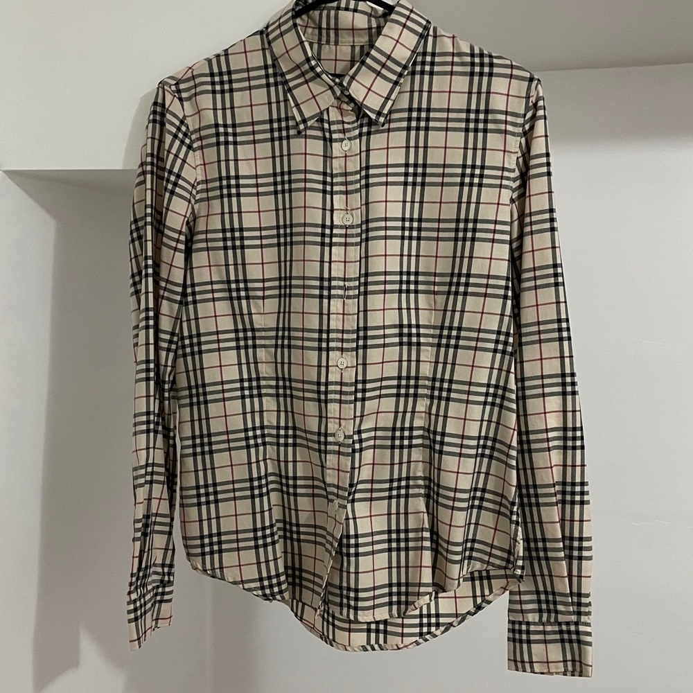 Burberry Women’s Button Up Shirt Size L GUC